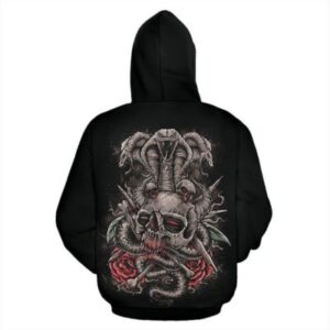Skull Serpent Rose Hoodies