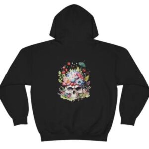 Skull And Flowers Unisex Hoodies