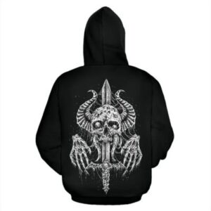 Skull Demon Sword Hoodies